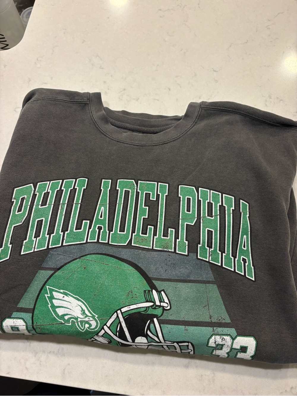 Philadelphia Graphic Sweatshirt - Charcoal & Green